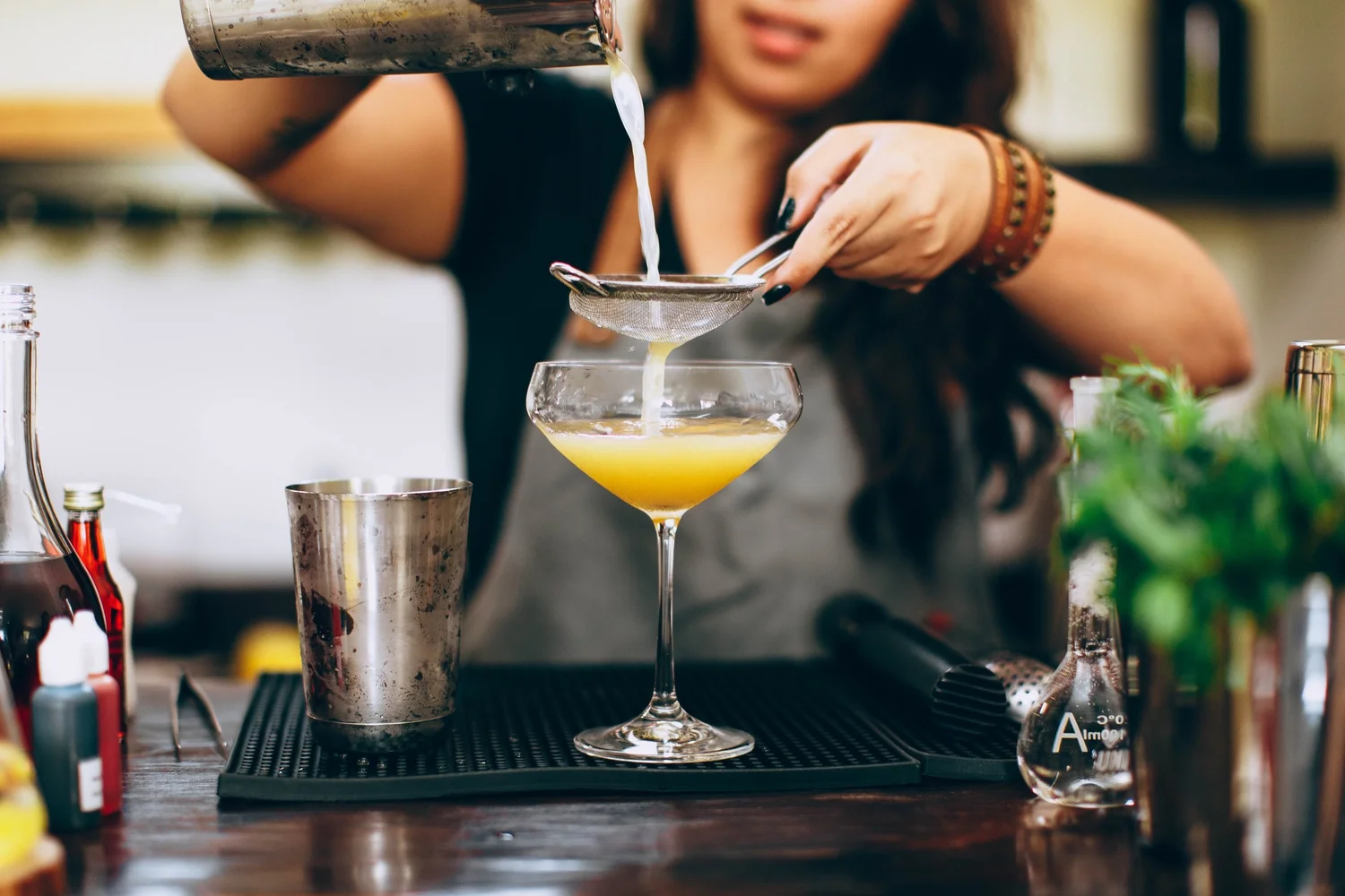 Bartender at work